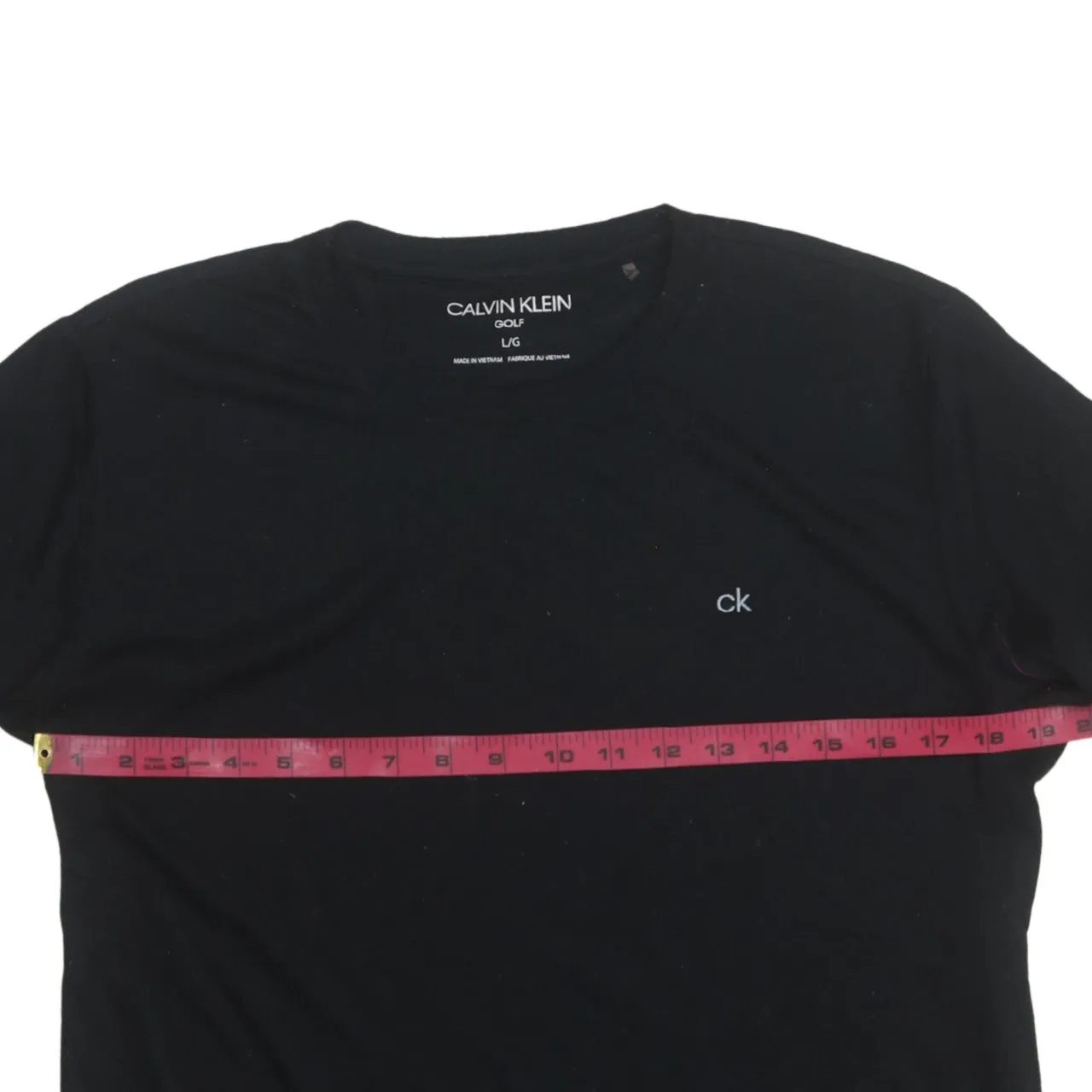 Calvin Klein Black T Shirt Women's Large Small ck Logo Minimalist Casual Top Tee sold by Vintage Club product image thumbnail 5