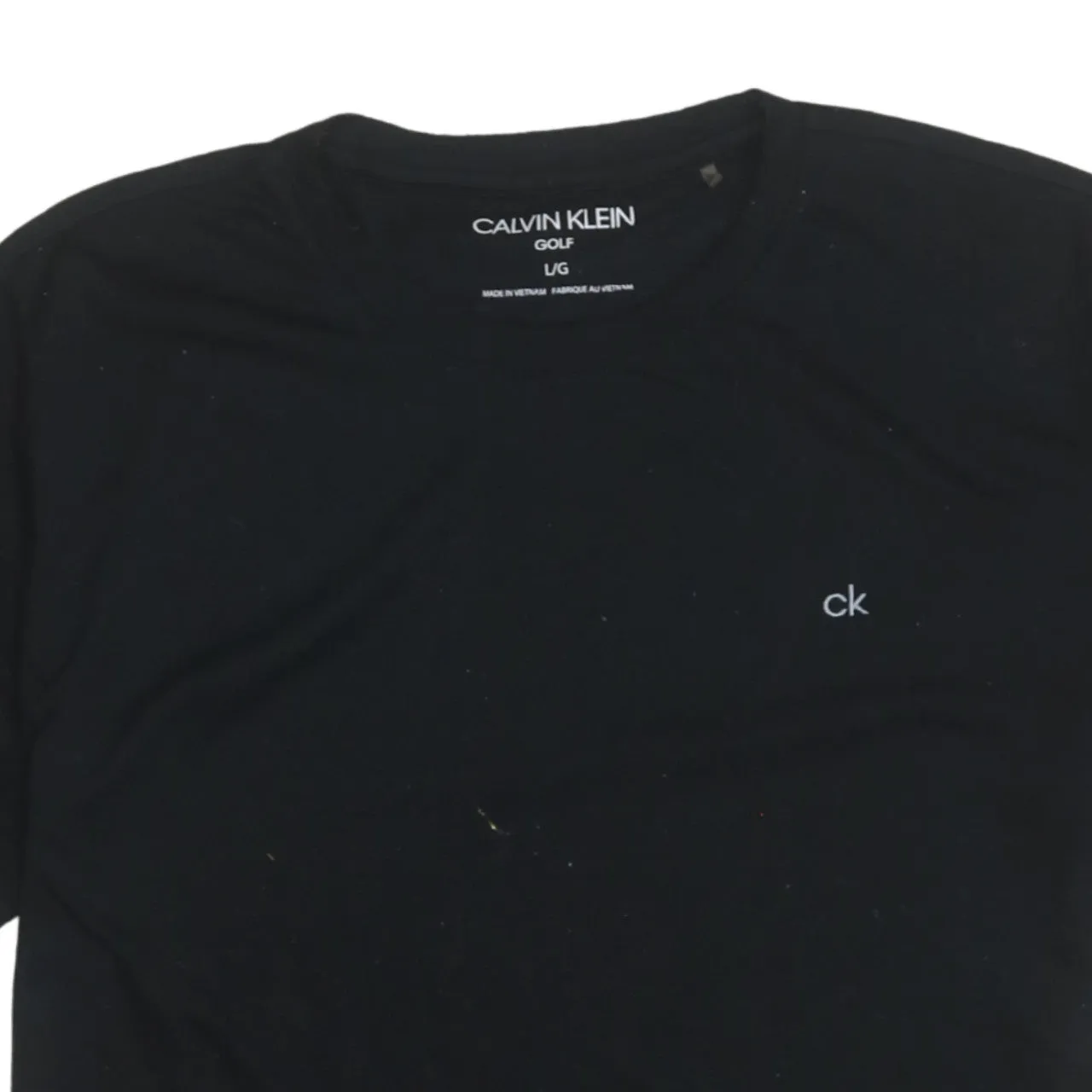 Calvin Klein Black T Shirt Women's Large Small ck Logo Minimalist Casual Top Tee sold by Vintage Club product image thumbnail 3