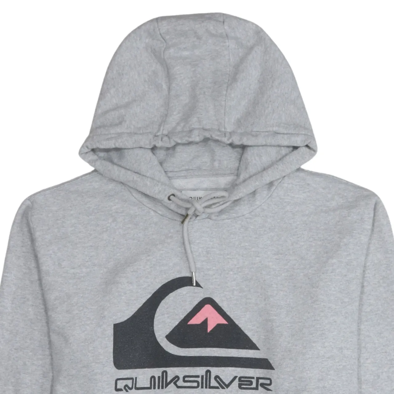Quiksilver Grey Hoodie Women’s XLarge Printed Logo Drawstring Hood Front Pouch Pullover sold by Vintage Club product image thumbnail 3