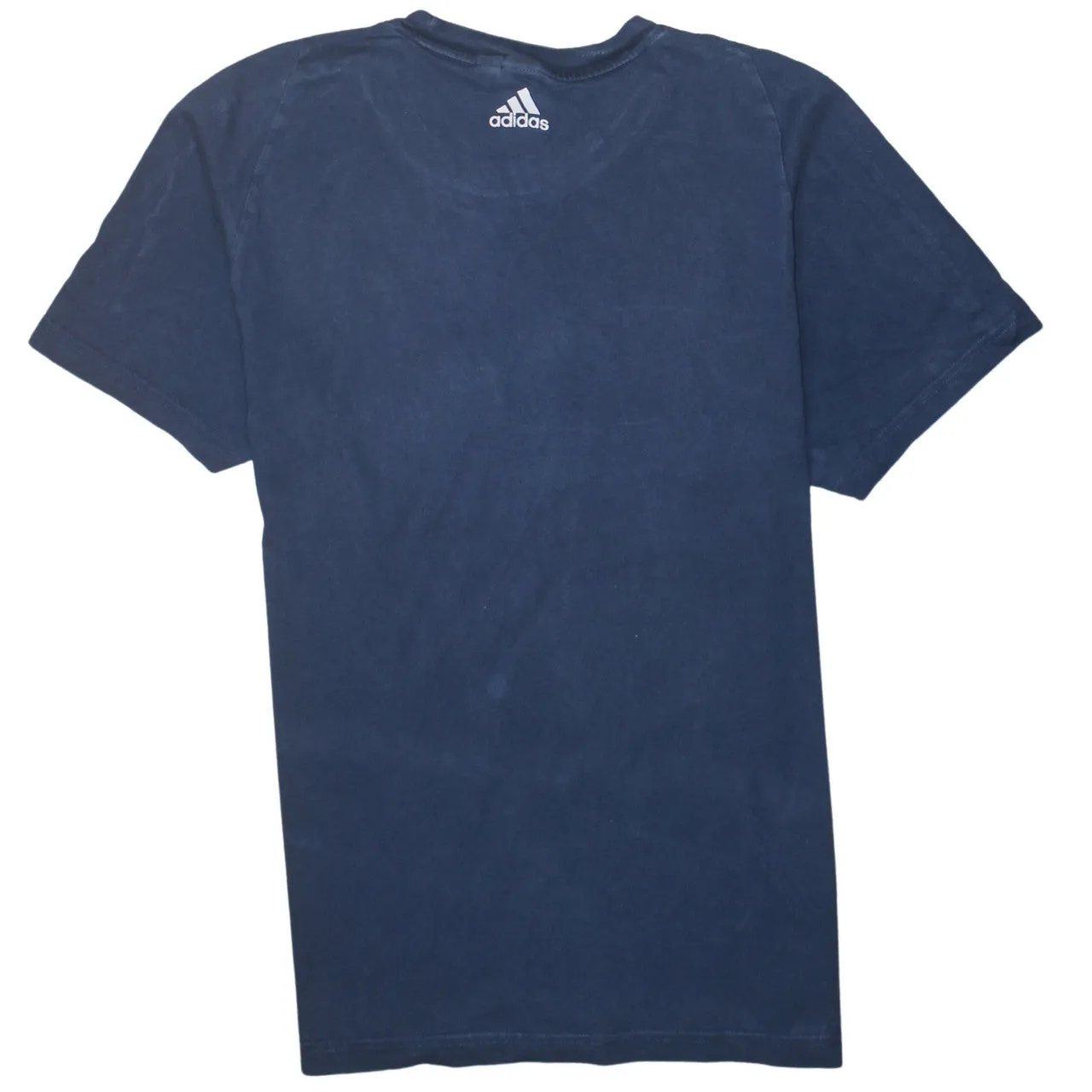 Adidas Navy Blue T Shirt Men’s Large Printed Big Logo Crewneck Casual Top Tee sold by Vintage Club product image thumbnail 2