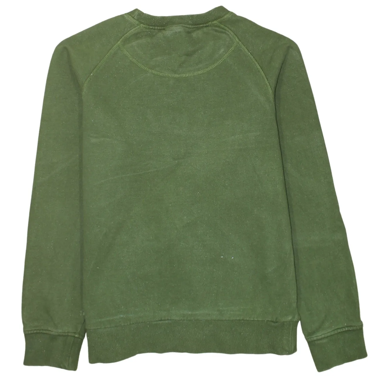 Timberland Olive Green Sweatshirt Men's Large Embroidered Logo Crewneck Pullover Fleece Top sold by Vintage Club product image thumbnail 2