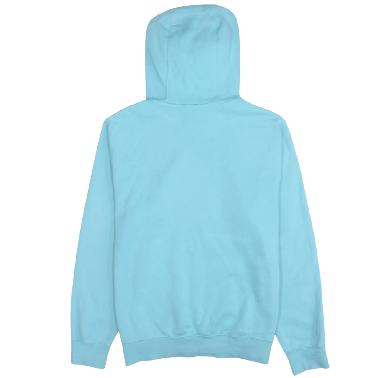 Nike Light Blue Hoodie Men's Small Embroidered Swoosh Logo Pullover Sweatshirt sold by Vintage Club product image thumbnail 2