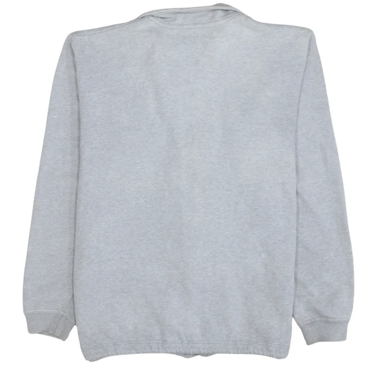 Lacoste Light Grey Sweatshirt Men's Medium Full Zip Embroidered Logo Pockets Fleece Top sold by Vintage Club product image thumbnail 2