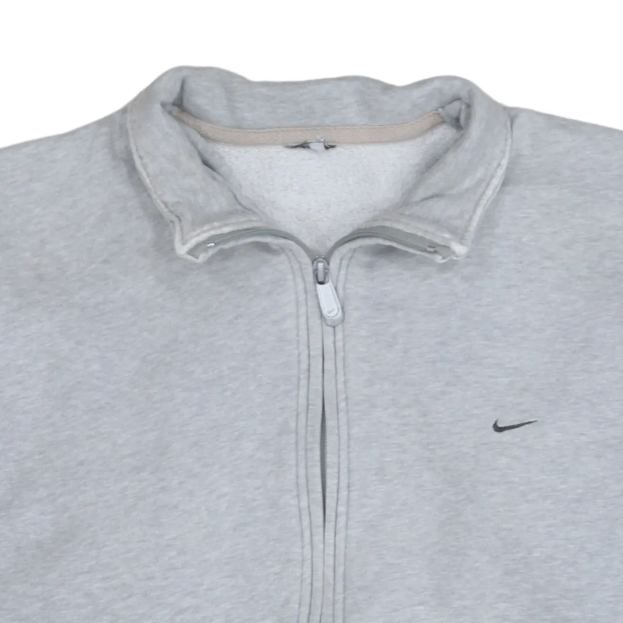 Lacoste Light Grey Sweatshirt Men's Medium Full Zip Embroidered Logo Pockets Fleece Top sold by Vintage Club product image thumbnail 3