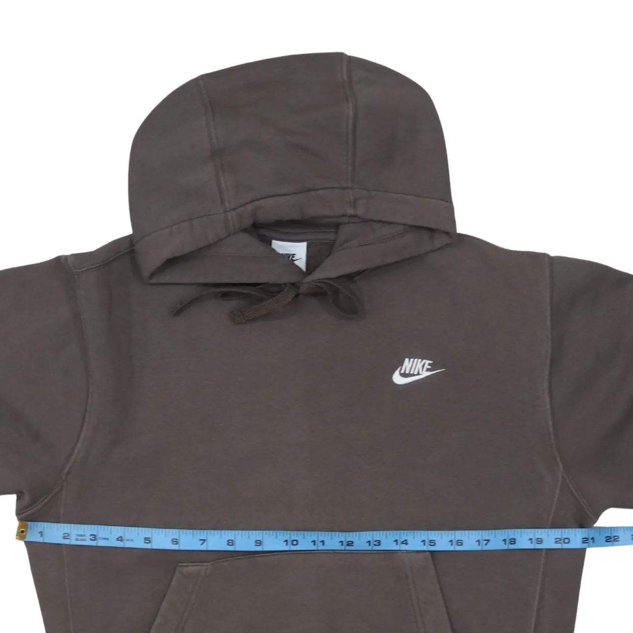Nike Brown Pullover Hoodie Men’s XSmall Embroidered Swoosh Logo Front Pocket Sweatshirt sold by Vintage Club product image thumbnail 5