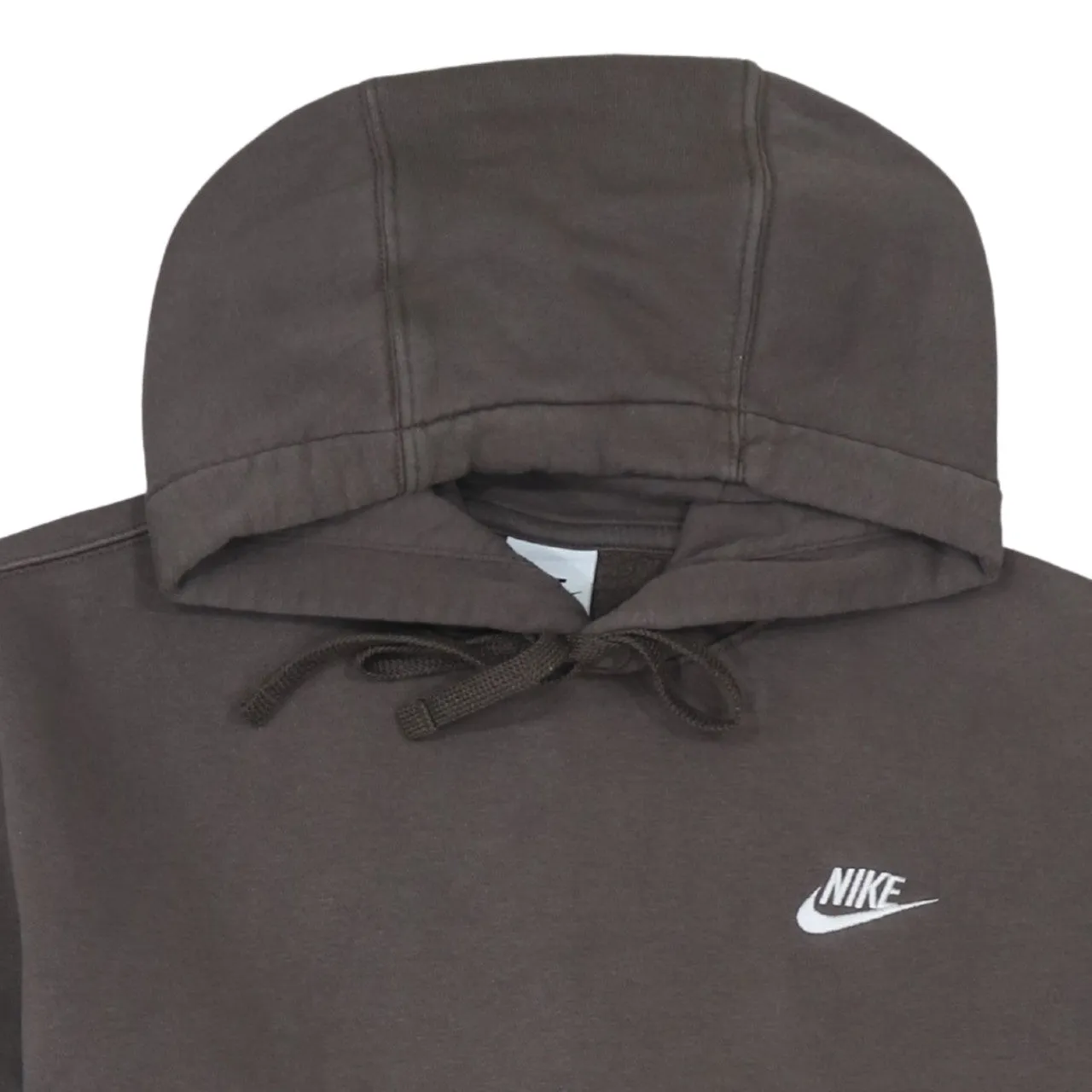 Nike Brown Pullover Hoodie Men’s XSmall Embroidered Swoosh Logo Front Pocket Sweatshirt sold by Vintage Club product image thumbnail 3
