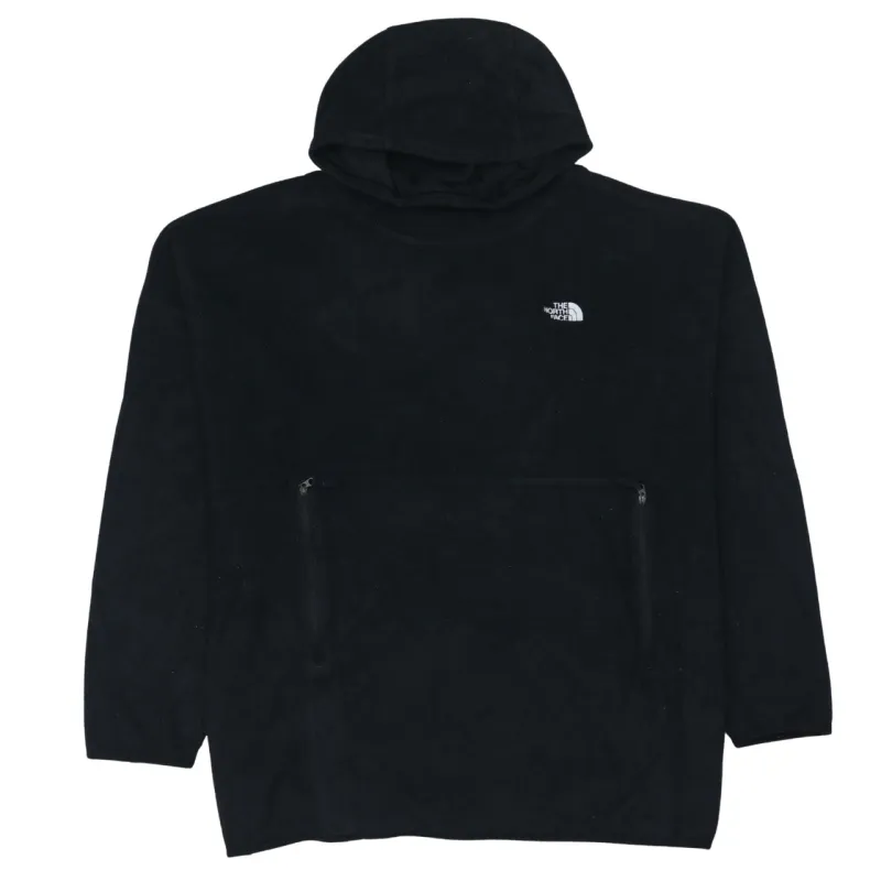 The North Face Black Fleece Hoodie Women’s XLarge Embroidered Logo Zip Pockets Pullover sold by Vintage Club
