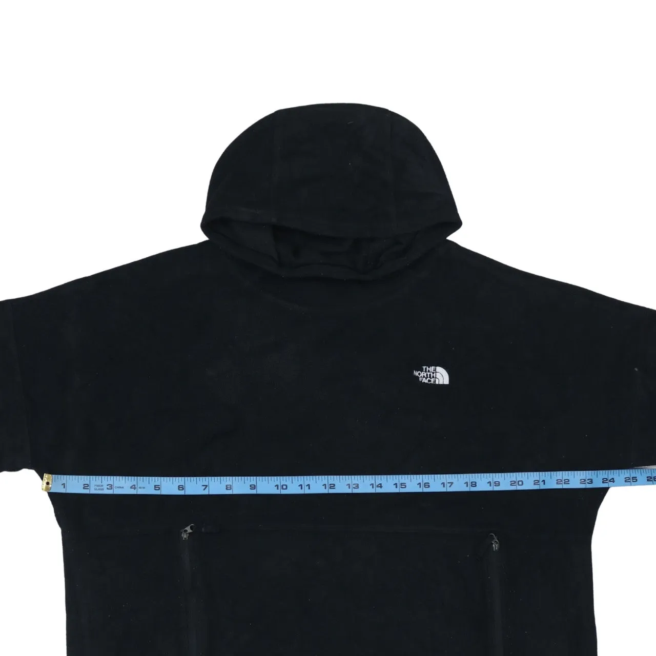 The North Face Black Fleece Hoodie Women’s XLarge Embroidered Logo Zip Pockets Pullover sold by Vintage Club product image thumbnail 5