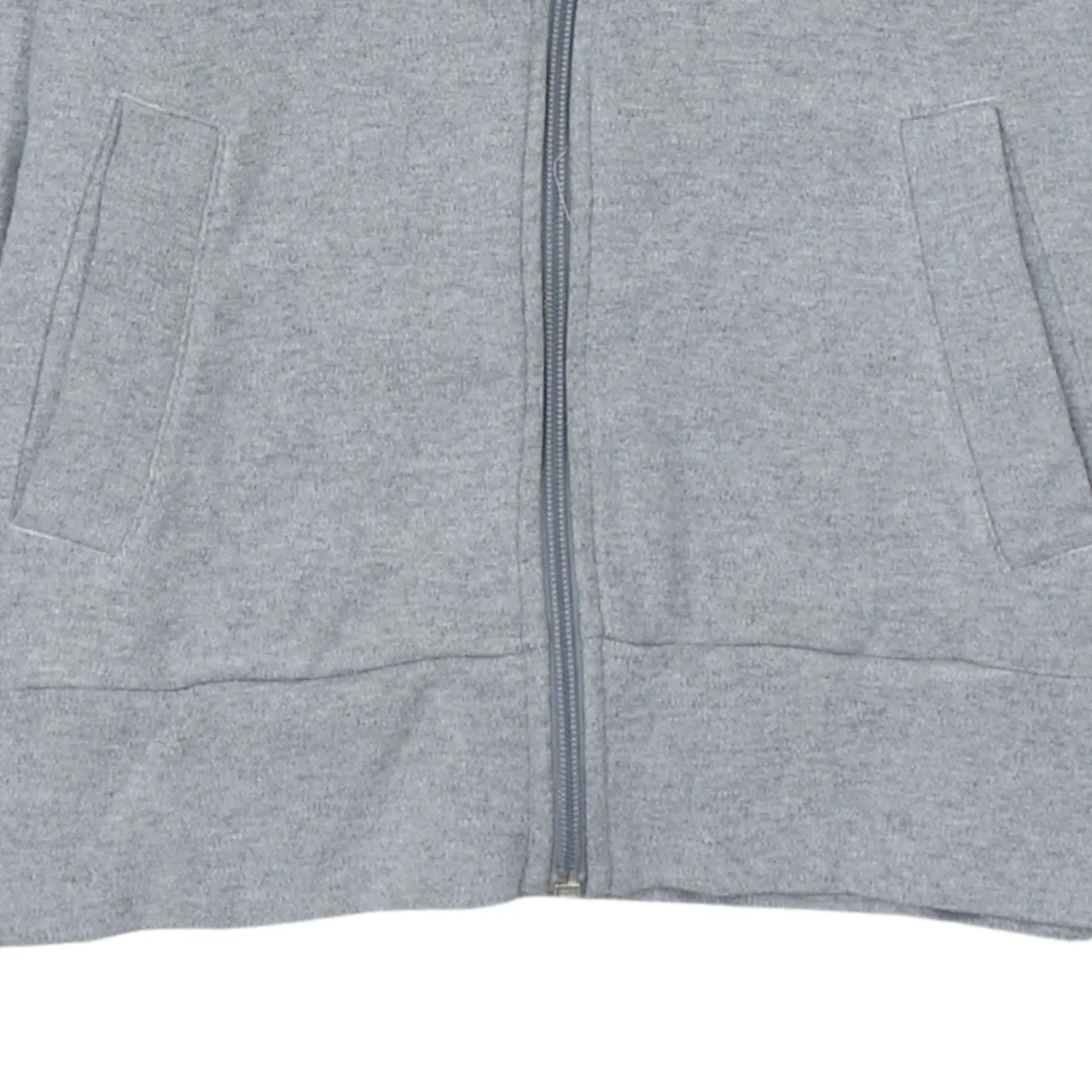 Adidas Grey Zip Hoodie Women’s XSmall Pink Three Stripe Sleeves Embroidered Logo Sweatshirt sold by Vintage Club product image thumbnail 4