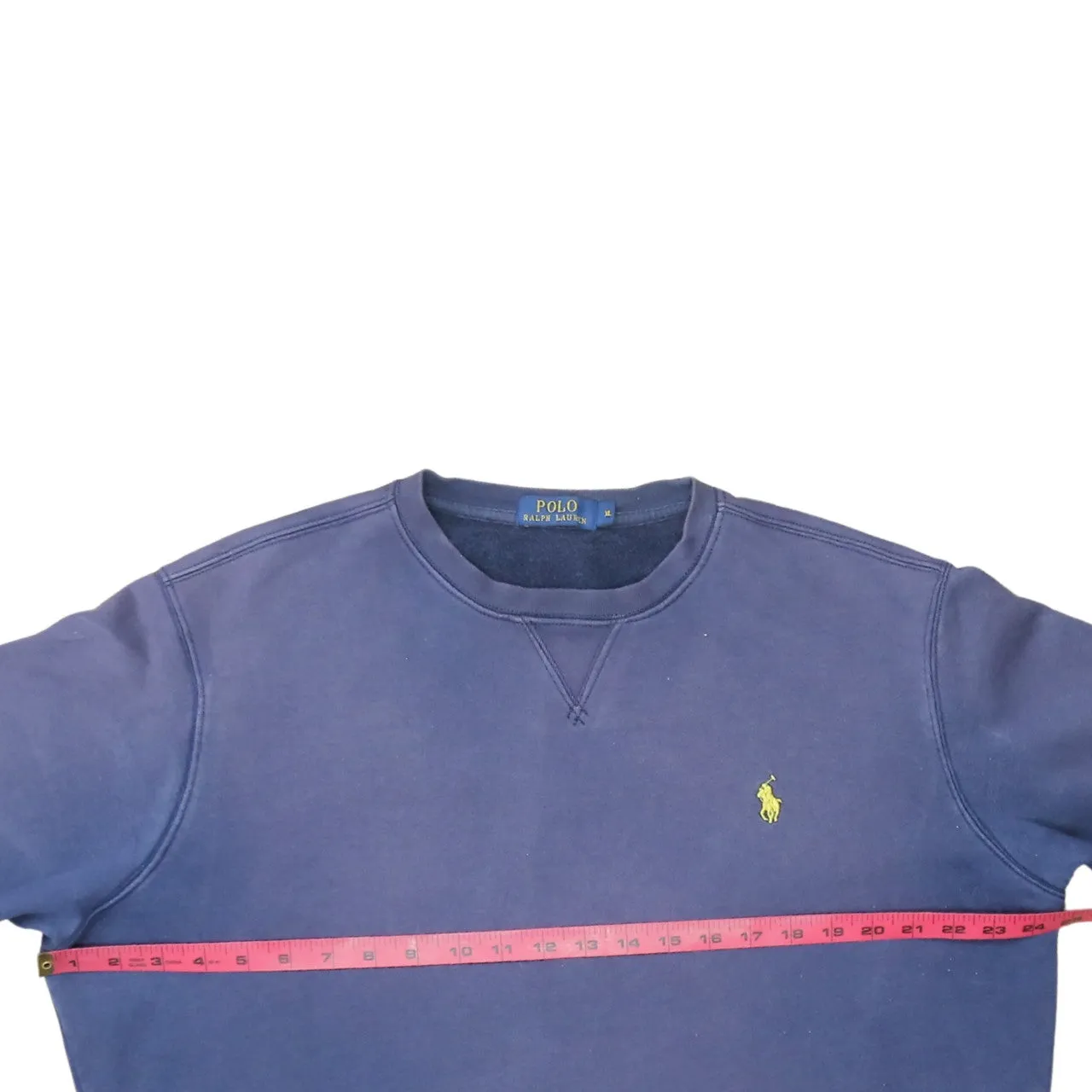 Polo Ralph Lauren Navy Blue Sweatshirt Women's XLarge Embroidered Pony Logo Crewneck Pullover sold by Vintage Club product image thumbnail 5