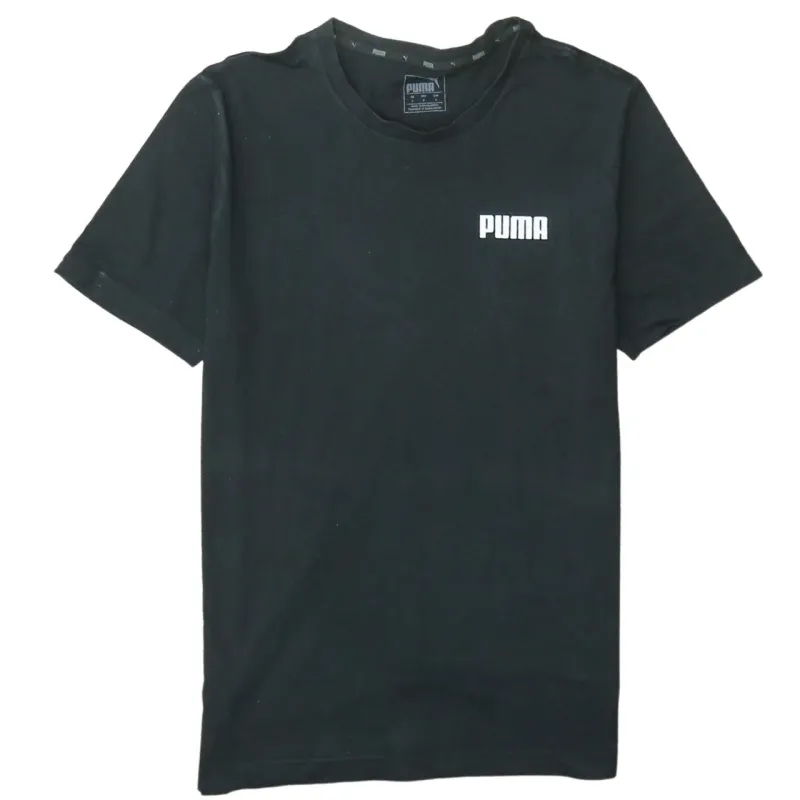 Puma Black T-Shirt Men's Small Printed Chest Logo Short Sleeve Casual Tee Top sold by Vintage Club