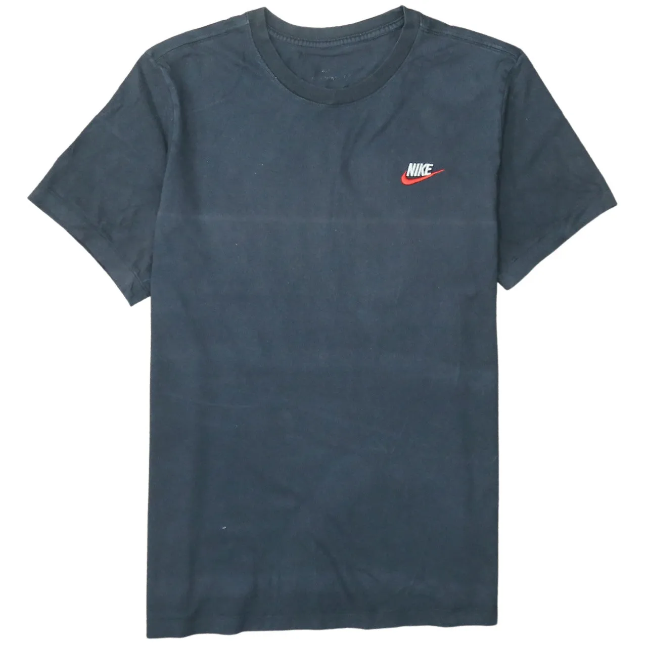 Nike Black T Shirt Men's Small Chest Printed Swoosh Logo Short Sleeve Casual Top sold by Vintage Club