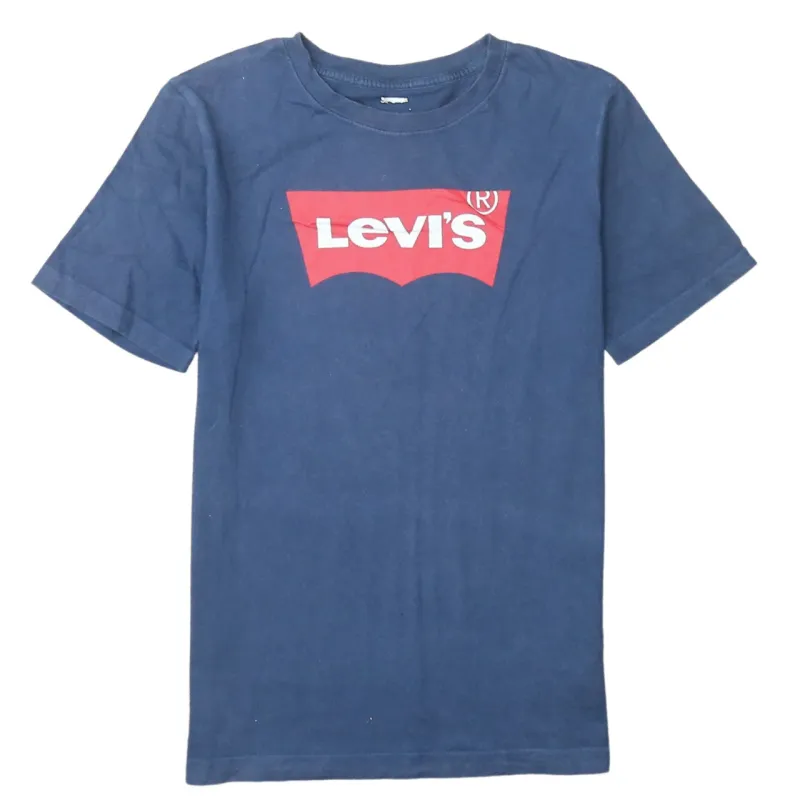 Levi's Navy Blue T Shirt Men's Small Printed Batwing Logo Short Sleeve Casual Top sold by Vintage Club