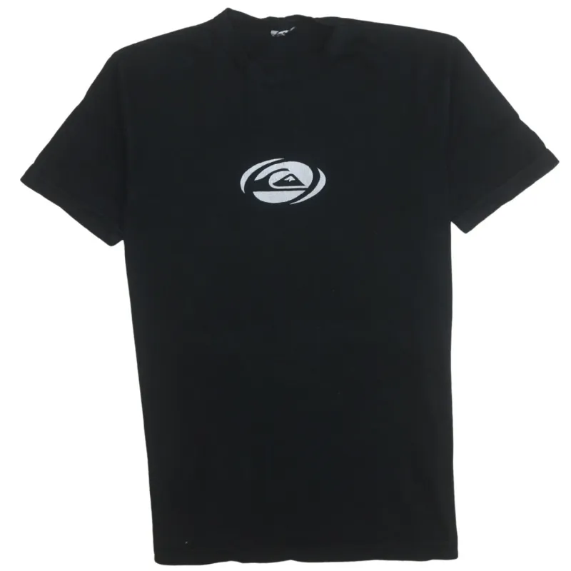 Quiksilver Black T Shirt Men’s XSmall Front Back Printed Logo Short Sleeve Casual Top sold by Vintage Club