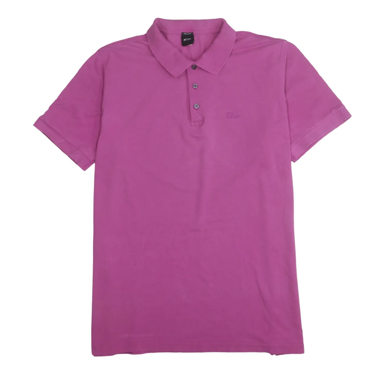 HUGO BOSS Pink Polo Shirt Men's XLarge Embroidered Chest Logo Short Sleeve Casual Top sold by Vintage Club