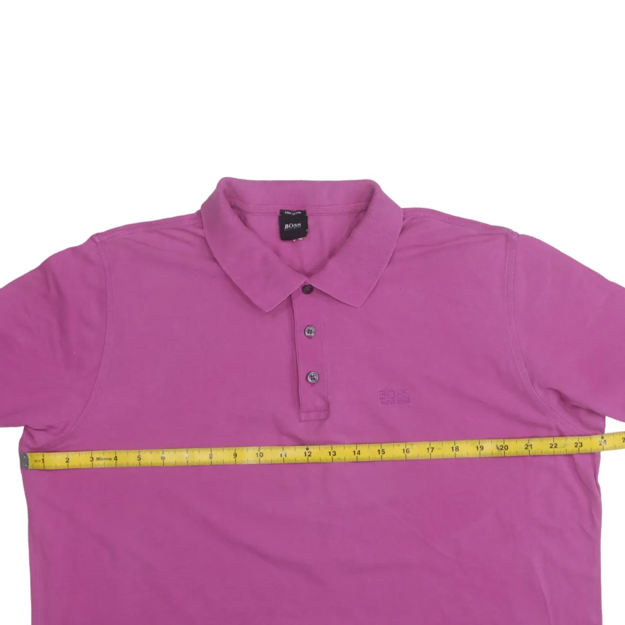 HUGO BOSS Pink Polo Shirt Men's XLarge Embroidered Chest Logo Short Sleeve Casual Top sold by Vintage Club product image thumbnail 5