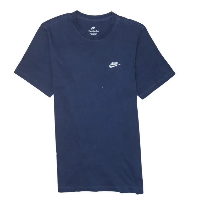Nike Navy Blue T Shirt Women's Large Embroidered Swoosh Logo Casual Tee Top sold by Vintage Club