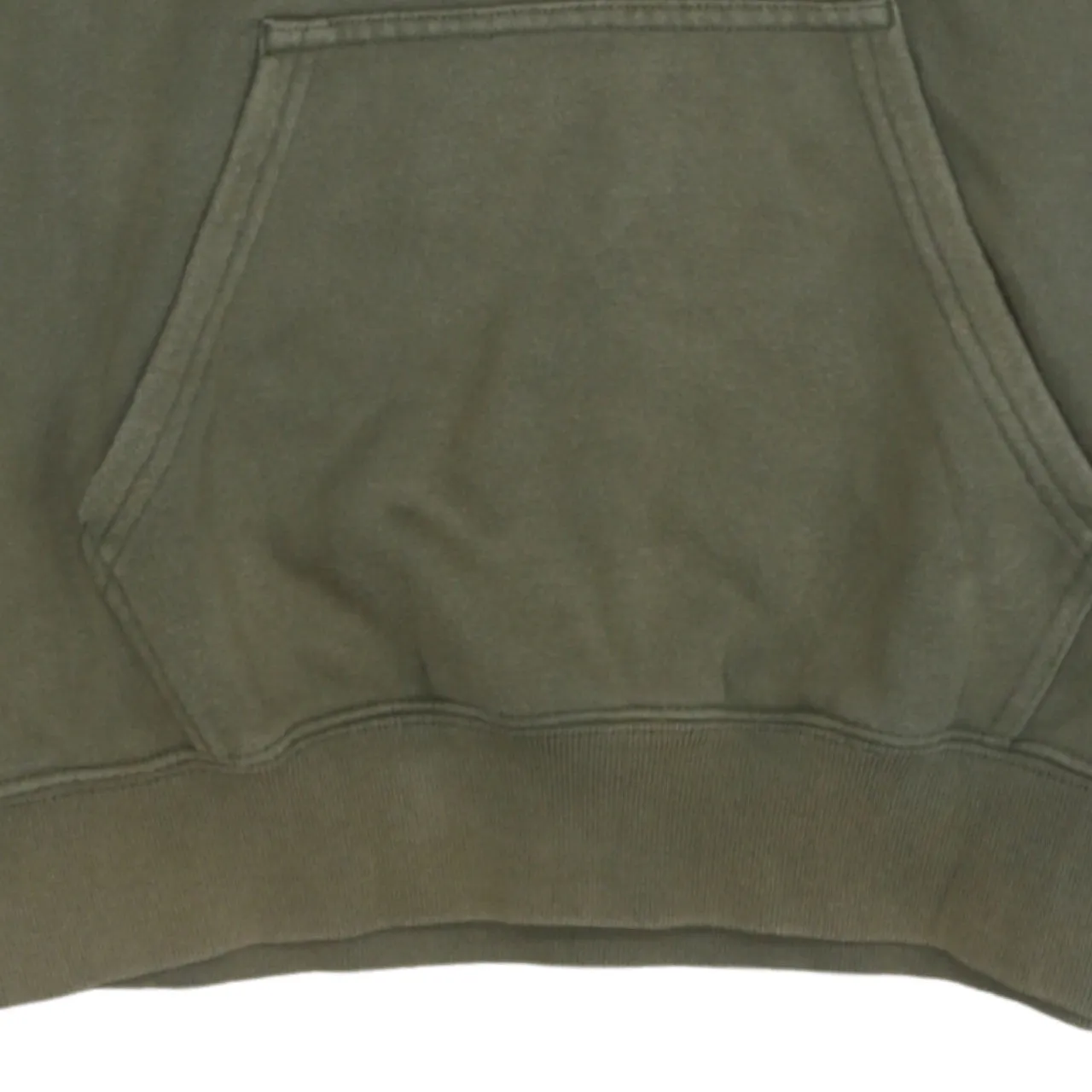 Champion Olive Green Hoodie Men's Small Embroidered Chest Logo Front Pocket Fleece Pullover Sweatshirt sold by Vintage Club product image thumbnail 4