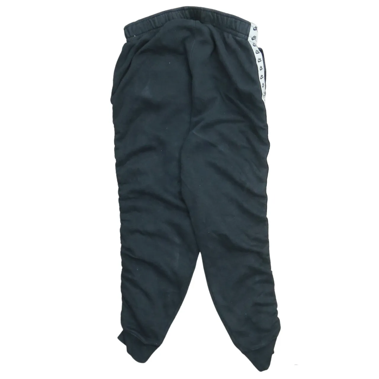 Nike Black Joggers Women’s Small Taped Logo Side Stripes Elastic Waist Cuffed Sweatpants sold by Vintage Club product image thumbnail 2