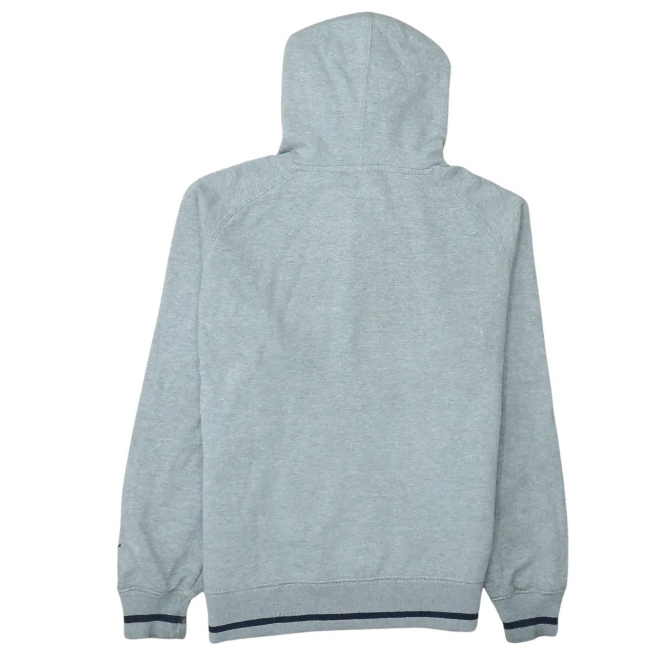 Puma Grey Hoodie Men’s Small Embroidered Script Logo Front Pocket Ribbed Hem Sweatshirt sold by Vintage Club product image thumbnail 2