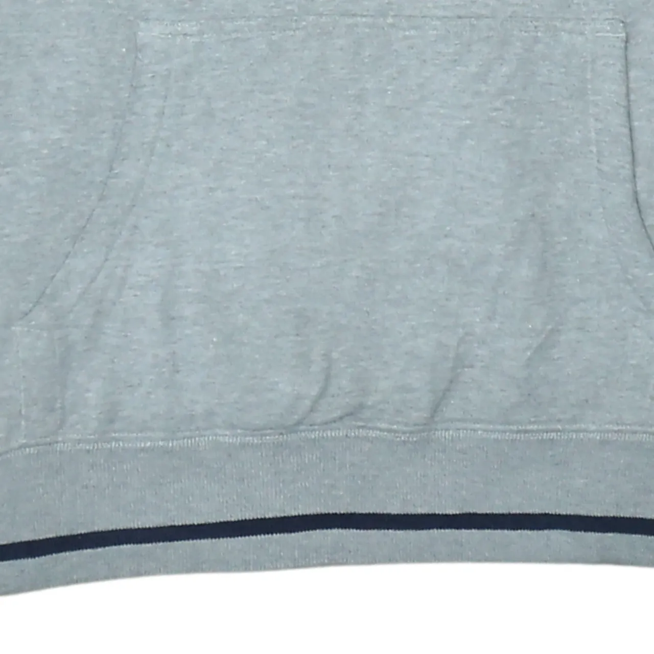 Puma Grey Hoodie Men’s Small Embroidered Script Logo Front Pocket Ribbed Hem Sweatshirt sold by Vintage Club product image thumbnail 4