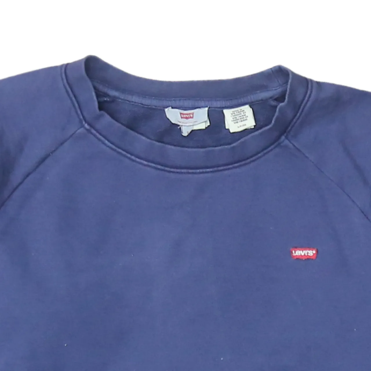 Levi's Navy Blue Sweatshirt Men's Small Embroidered Red Tab Logo Crewneck Pullover Top sold by Vintage Club product image thumbnail 3