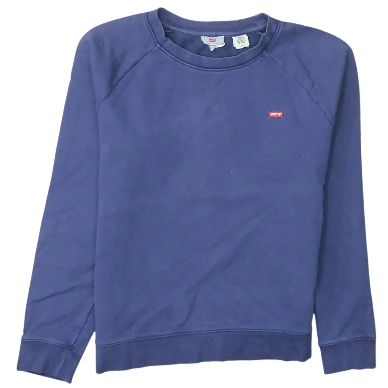 Levi's Navy Blue Sweatshirt Men's Small Embroidered Red Tab Logo Crewneck Pullover Top sold by Vintage Club