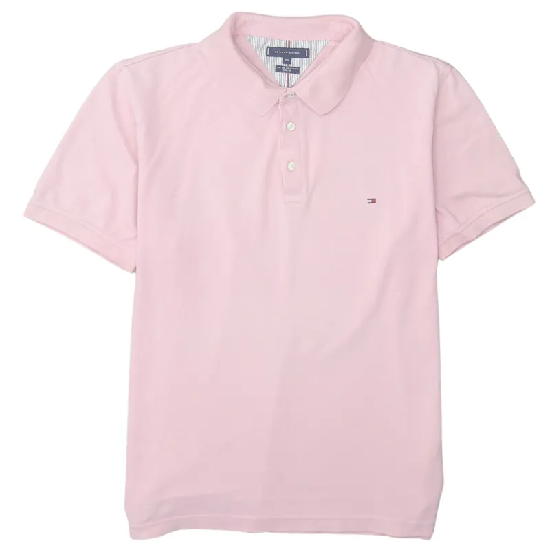 Tommy Hilfiger Light Pink Polo Shirt Women’s XXLarge Embroidered Chest Flag Logo Casual Top sold by Vintage Club