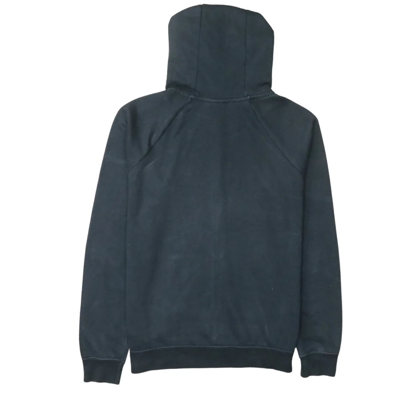 Nike Black Full Zip Hoodie Men's Medium Embroidered Swoosh Split Pouch Pocket Sweatshirt sold by Vintage Club product image thumbnail 2