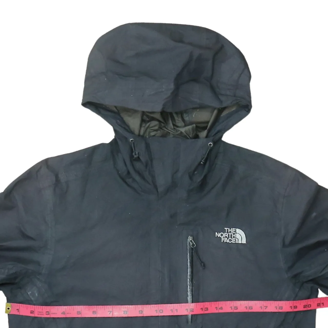 The North Face Black Hooded Jacket Men's Small Embroidered Logo Gore Tex Windbreaker sold by Vintage Club product image thumbnail 5