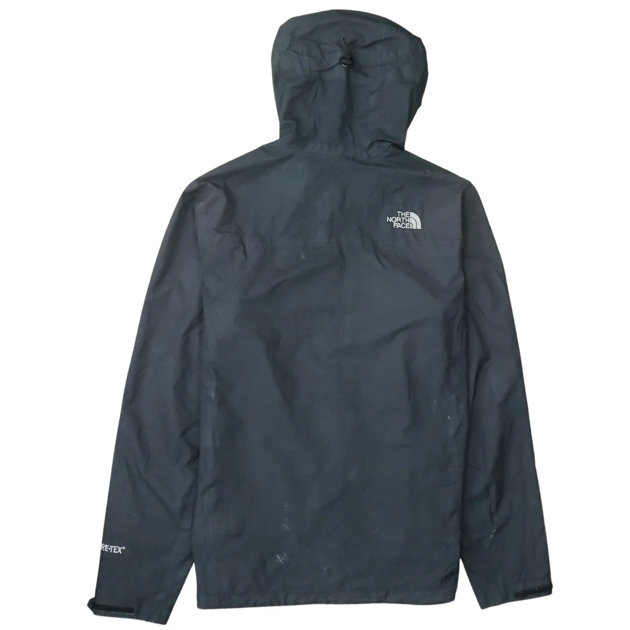 The North Face Black Hooded Jacket Men's Small Embroidered Logo Gore Tex Windbreaker sold by Vintage Club product image thumbnail 2