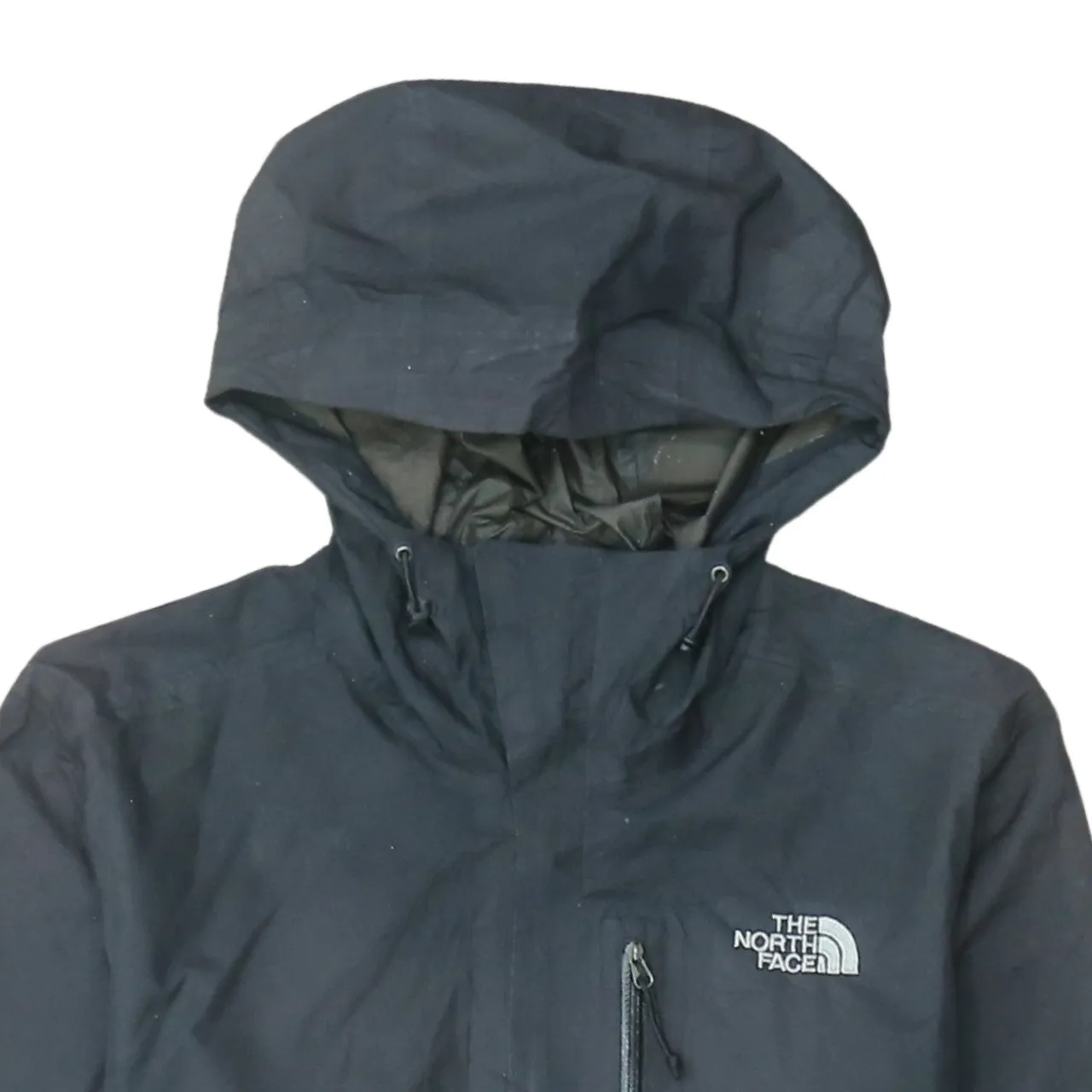 The North Face Black Hooded Jacket Men's Small Embroidered Logo Gore Tex Windbreaker sold by Vintage Club product image thumbnail 3