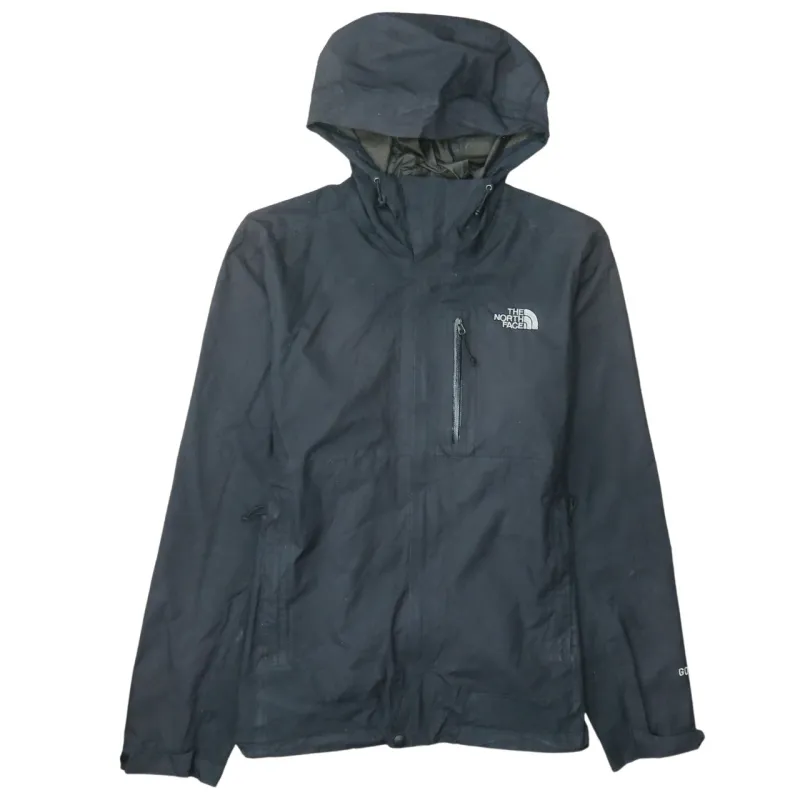 The North Face Black Hooded Jacket Men's Small Embroidered Logo Gore Tex Windbreaker sold by Vintage Club