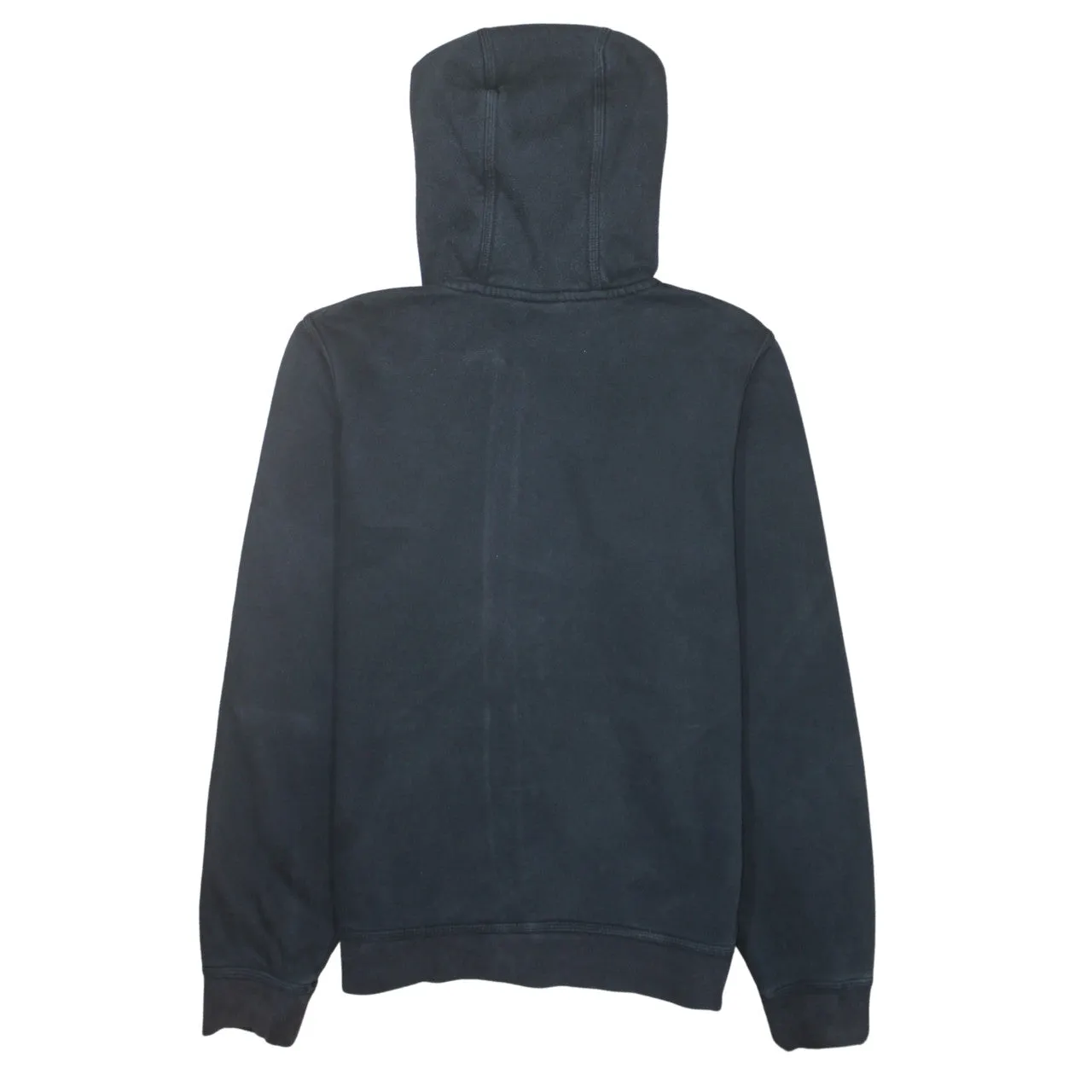 Nike Black Full Zip Hoodie Men's Small Embroidered Swoosh Split Pocket Fleece Sweatshirt sold by Vintage Club product image thumbnail 2