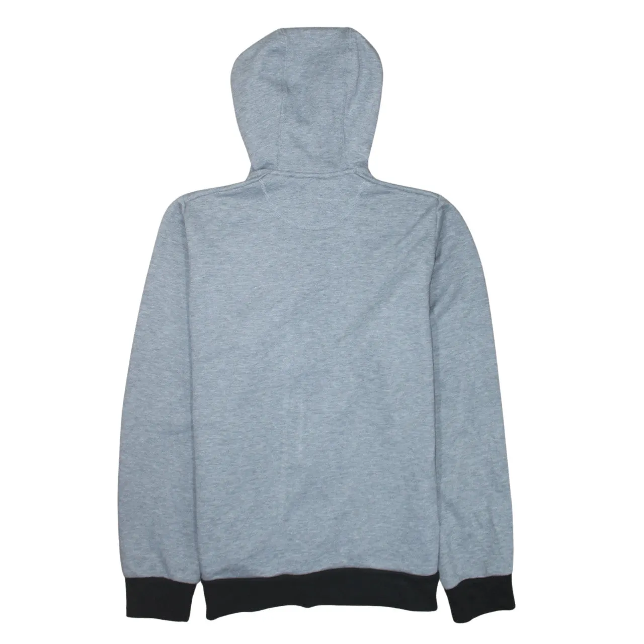 Adidas Grey Full Zip Hoodie Women’s Large Printed Chest Logo Contrast Cuffs Casual Top sold by Vintage Club product image thumbnail 2