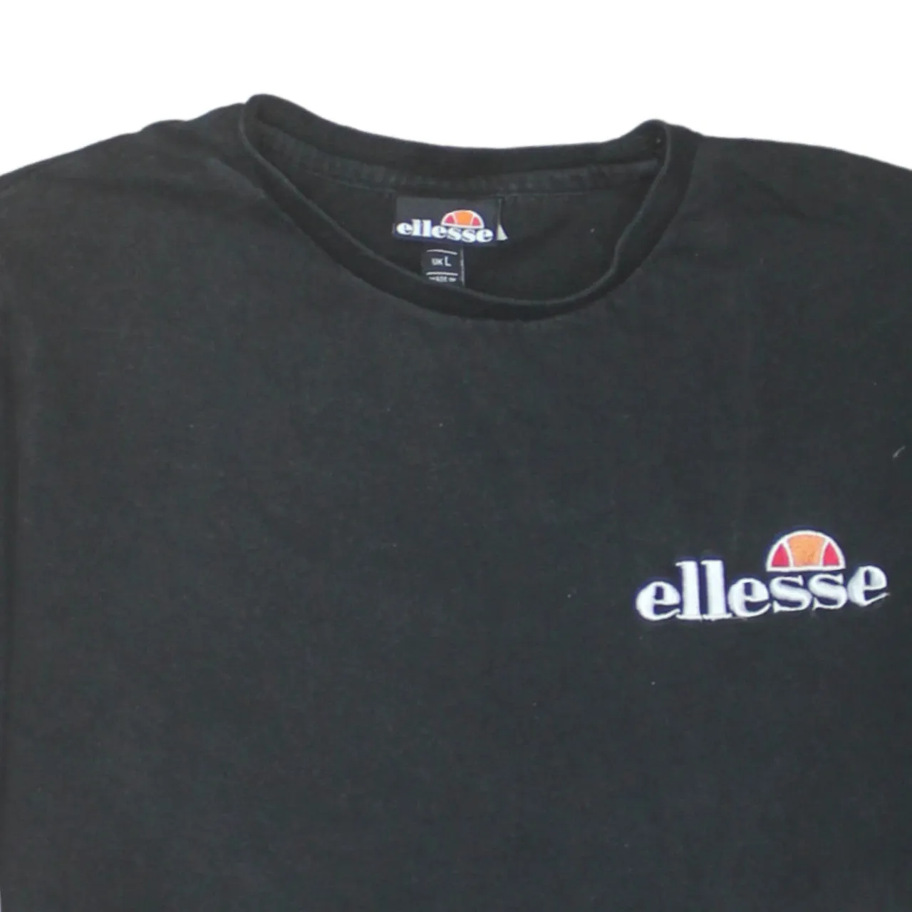 Ellesse Black T Shirt Women’s Large Printed Chest Logo Short Sleeve Casual Top sold by Vintage Club product image thumbnail 3