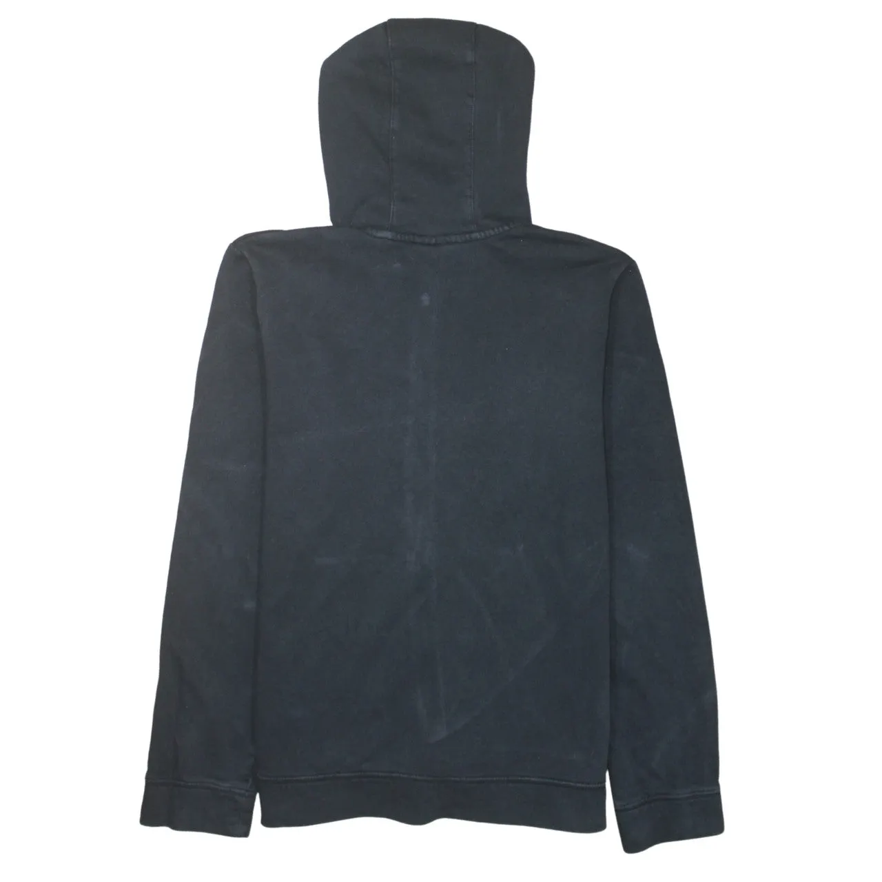 Nike Black Full Zip Hoodie Women’s XLarge Printed Swoosh Logo Split Pocket Sweatshirt sold by Vintage Club product image thumbnail 2