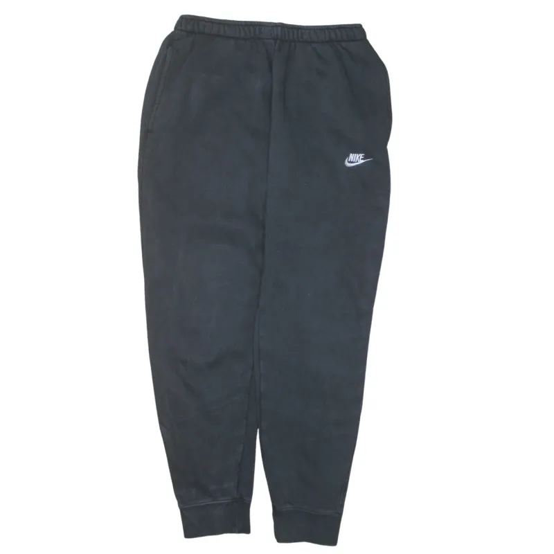 Nike Black Joggers Sweatpants Men's Medium Embroidered Swoosh Elastic Waist Cuffed Legs Loungewear sold by Vintage Club