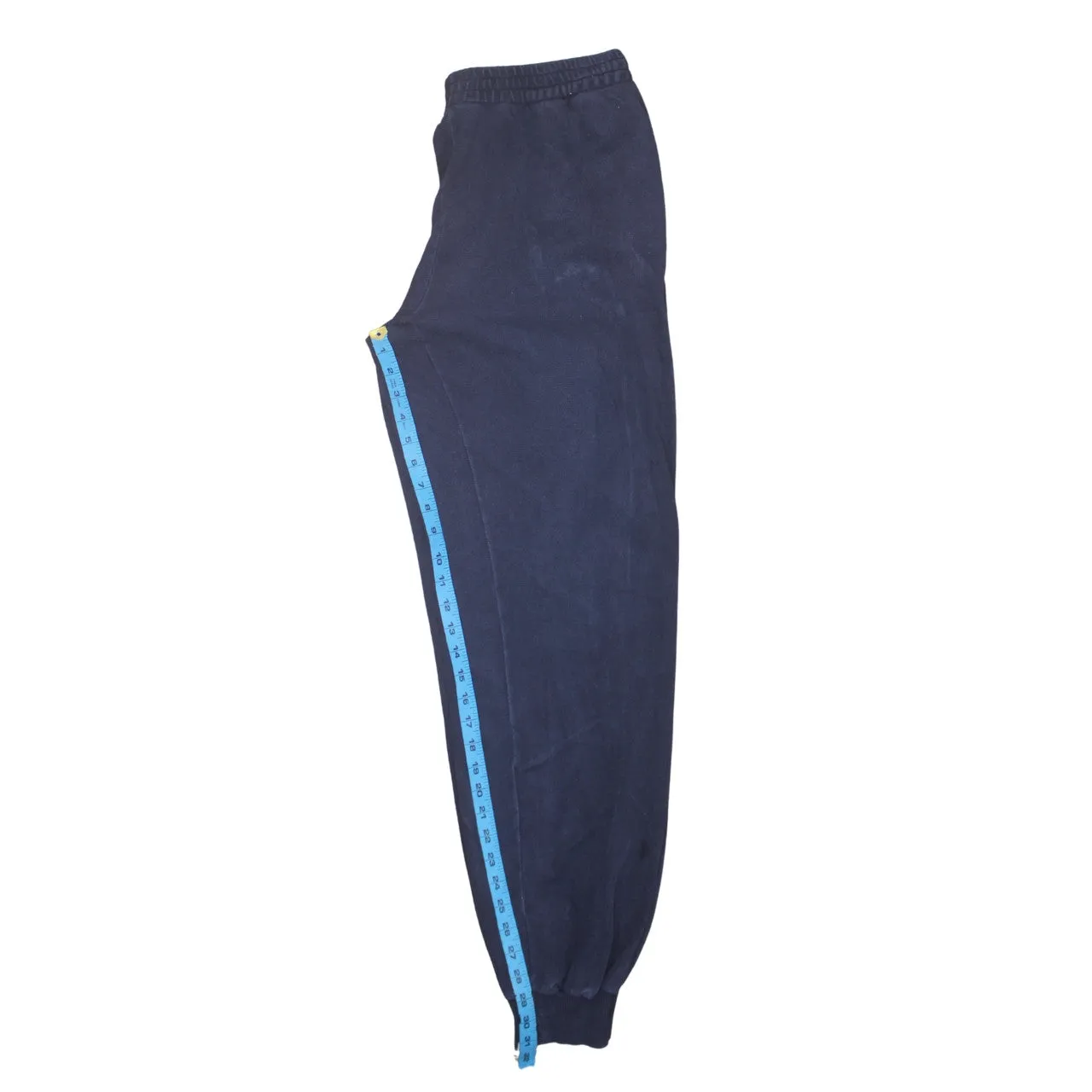 Lacoste Navy Blue Joggers Men’s 32 Embroidered Croc Logo Elasticated Cuffs Fleece Sweatpants sold by Vintage Club product image thumbnail 5