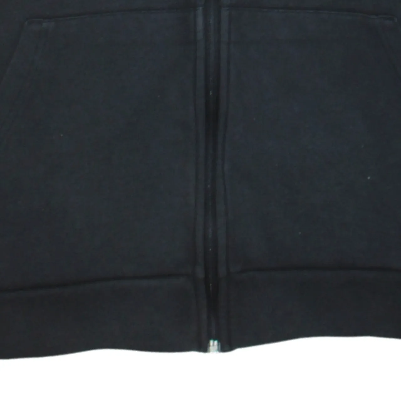 Adidas Black Full Zip Hoodie Women’s Large Printed Sleeve Logo Split Pocket Sweatshirt sold by Vintage Club product image thumbnail 4