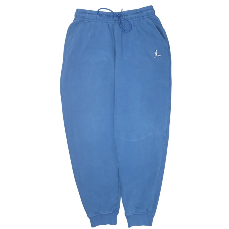 Jordan Blue Joggers Sweatpants Men's Medium Embroidered Jumpman Logo Elastic Cuffs Loungewear made by Jordan