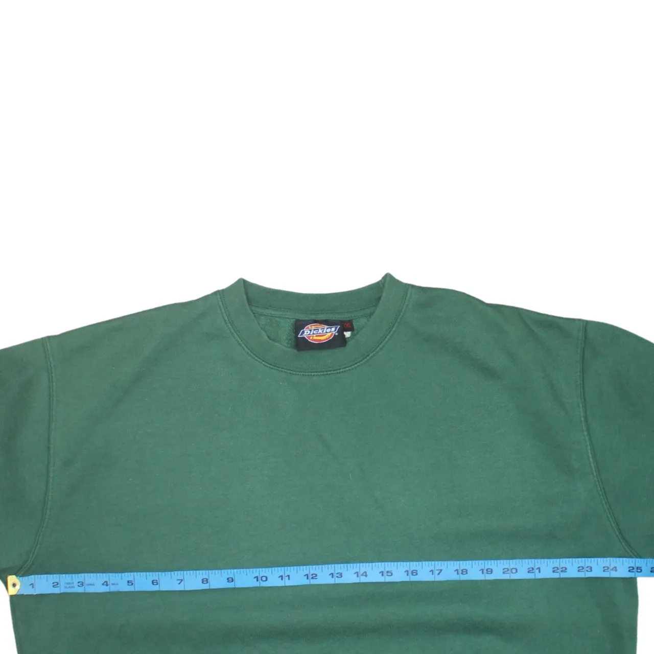 Dickies Green Sweatshirt Women’s XXLarge Crewneck Plain Pullover Ribbed Cuffs Fleece Top sold by Vintage Club product image thumbnail 5