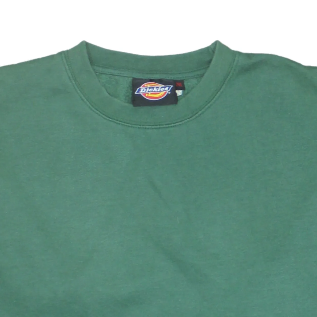 Dickies Green Sweatshirt Women’s XXLarge Crewneck Plain Pullover Ribbed Cuffs Fleece Top sold by Vintage Club product image thumbnail 3