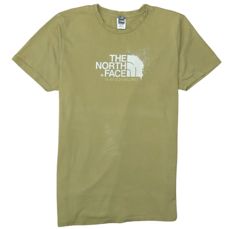 The North Face Khaki Green T Shirt Men's XLarge Printed Logo Front Back Tee Top sold by Vintage Club
