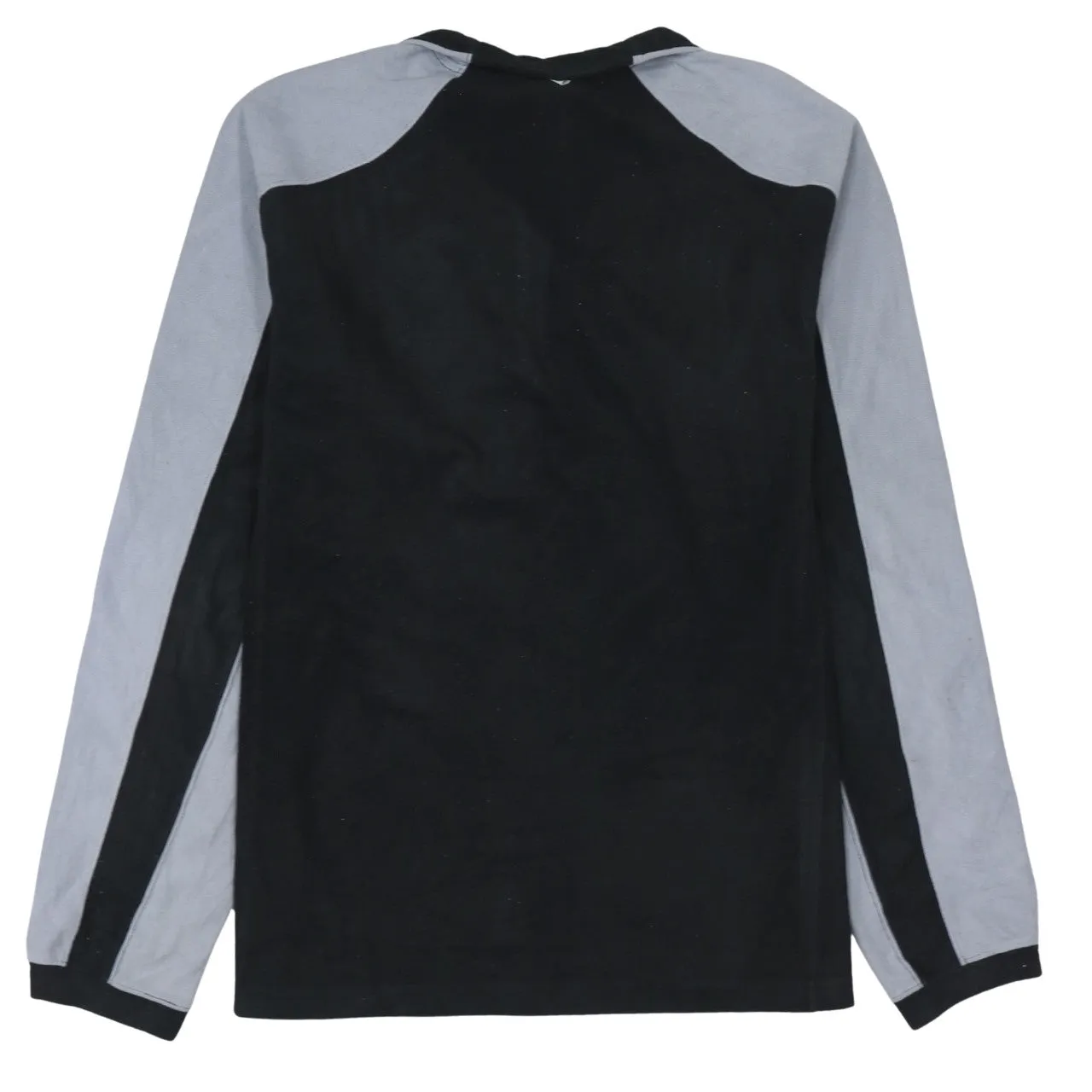 The North Face Black Grey Fleece Jumper Men's Small Quarter Zip Embroidered Logo Top sold by Vintage Club product image thumbnail 2