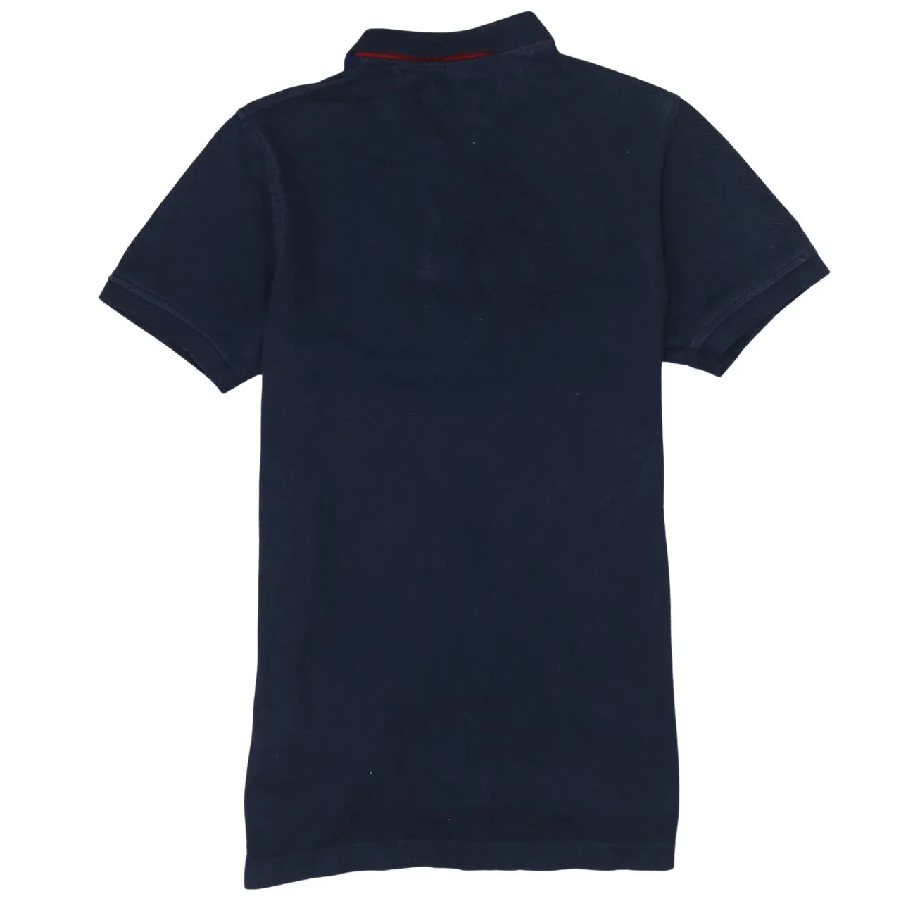 Tommy Hilfiger Navy Blue Polo Shirt Women’s Medium Embroidered Flag Logo Short Sleeve Top sold by Vintage Club product image thumbnail 2