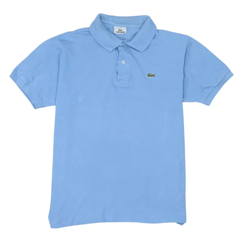 Lacoste Light Blue Polo Shirt Men's Medium Embroidered Croc Logo Short Sleeve Casual Top sold by Vintage Club
