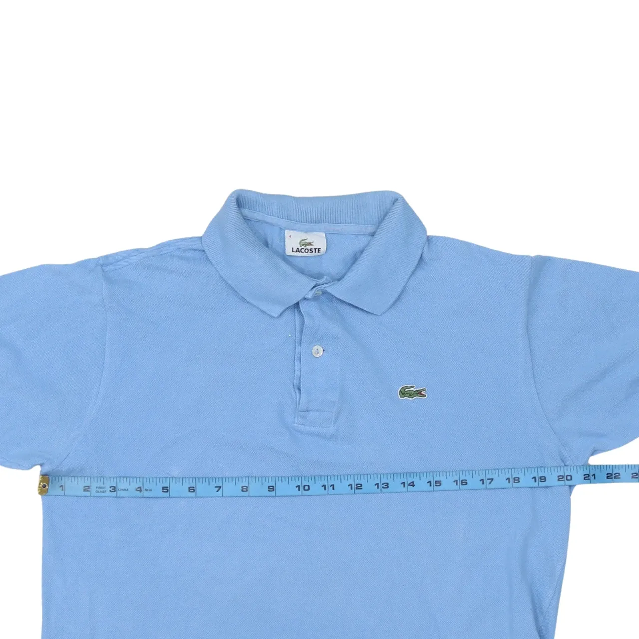 Lacoste Light Blue Polo Shirt Men's Medium Embroidered Croc Logo Short Sleeve Casual Top sold by Vintage Club product image thumbnail 5