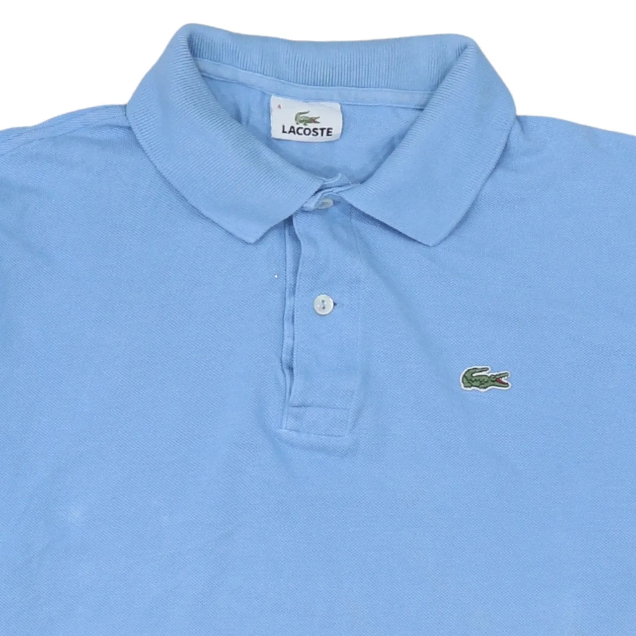 Lacoste Light Blue Polo Shirt Men's Medium Embroidered Croc Logo Short Sleeve Casual Top sold by Vintage Club product image thumbnail 3