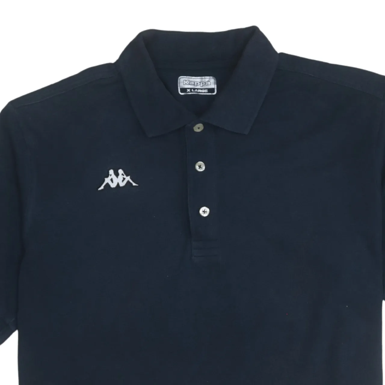 Kappa Navy Blue Polo Shirt Women’s XLarge Embroidered Chest Logo Short Sleeve Top sold by Vintage Club product image thumbnail 3